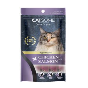 Catsome Grain Free Creamy Cat Stick Chicken With Salmon