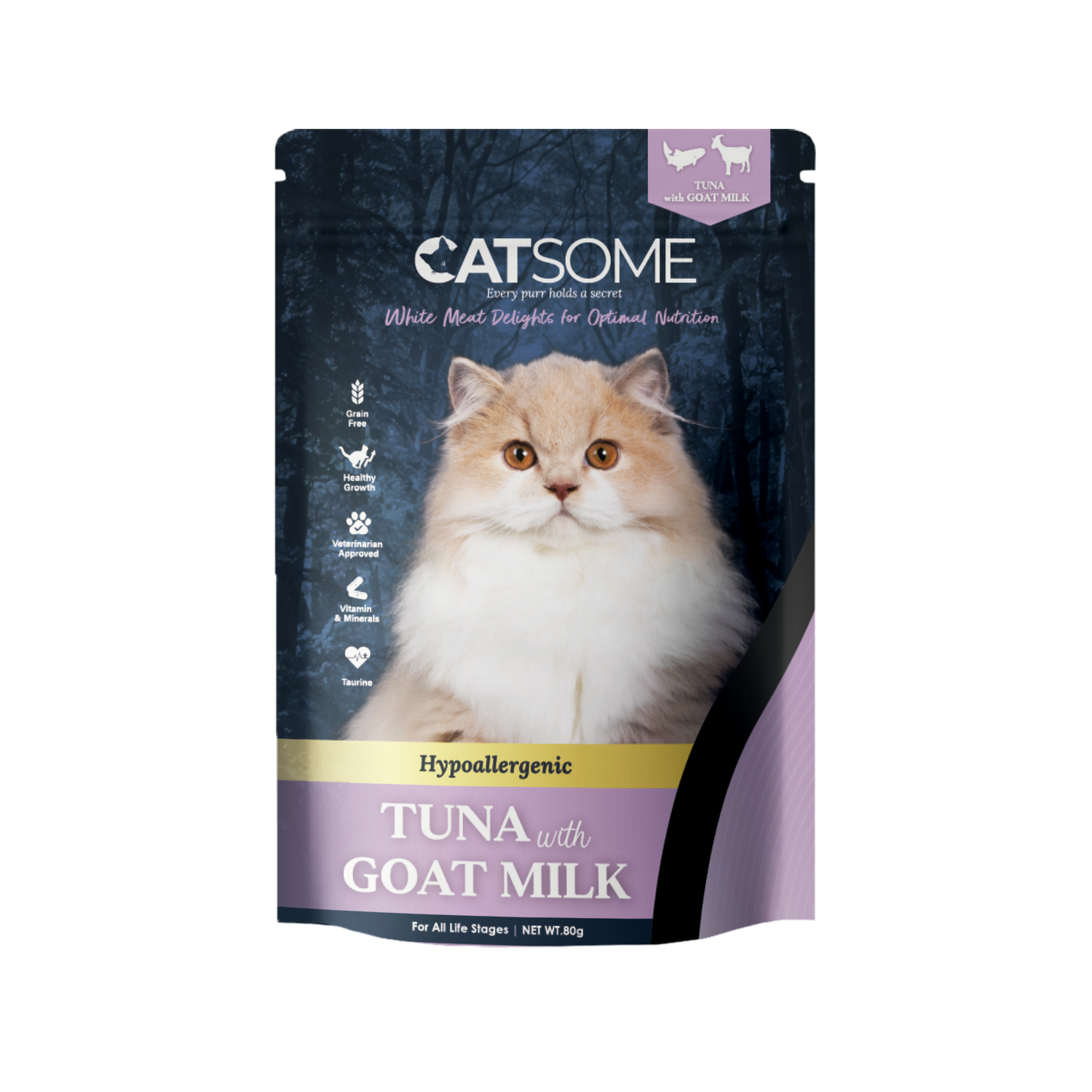 Catsome Grain Free Tuna with Goat Milk Pouch