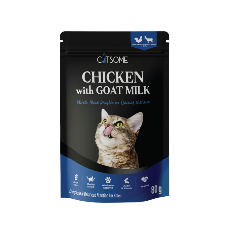 Catsome Grain Free Chicken With Goat Milk (Kitten) Pouch