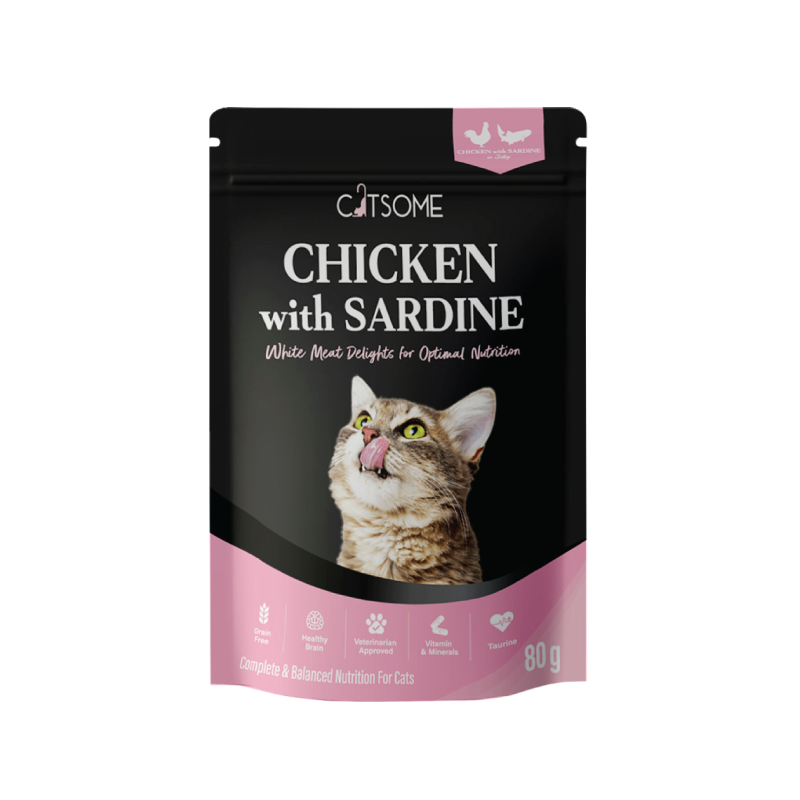 Catsome Grain Free Chicken With Sardine Pouch