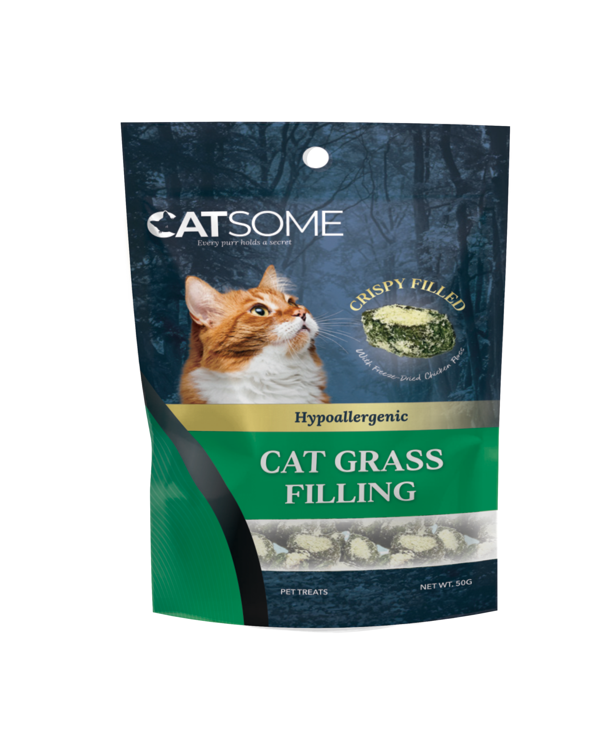 Catsome Crispy Fillet Cat Grass Filling
