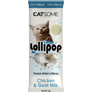 Catsome Freeze-Dried Lollipop Chicken & Goat Milk